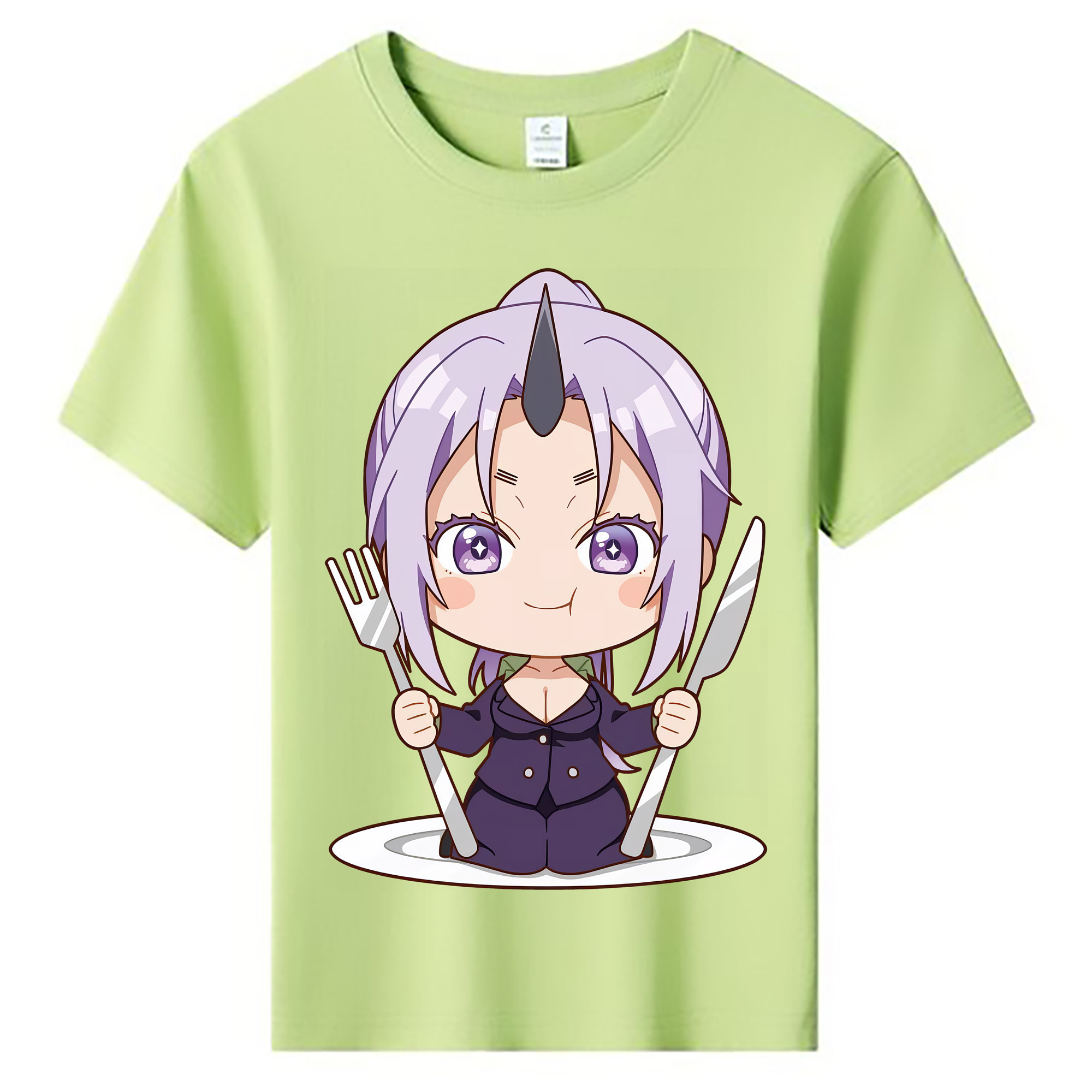 （画像用） 転スラ Regarding Reincarnated to Slime 綿100％キッズTシャツ（フロントプリント）